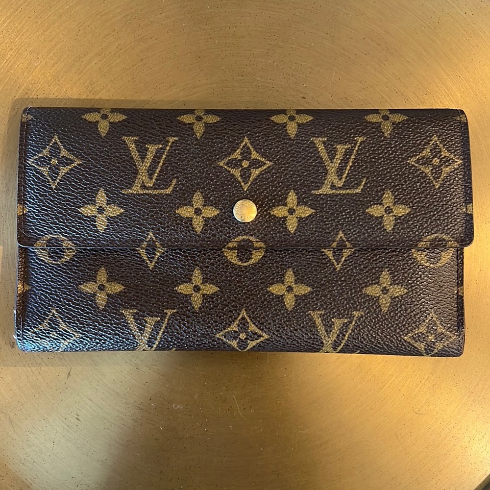 AUTH Louis Vuitton Continental Wallet pristine condition Stamp #TH0095